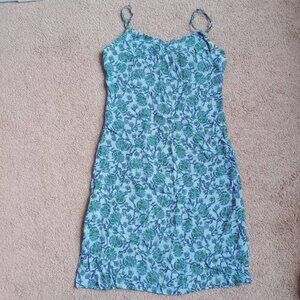 Old Navy Dress Women Sz 2 Floral Scoop Swing Tank Cami‎ Dress Cottagecore